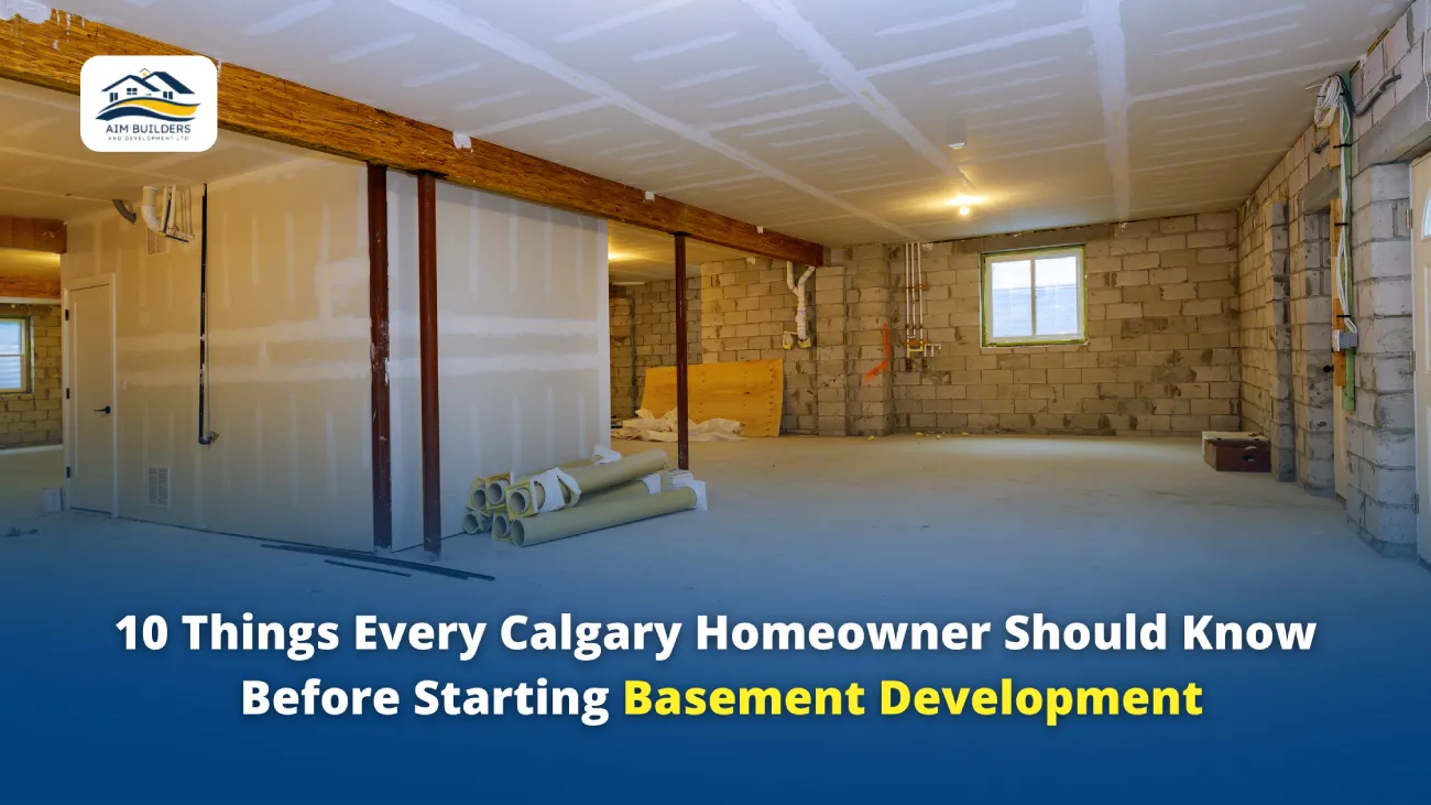 Calgary basement under construction tips for homeowners