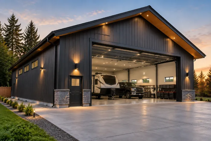 Custom Oversized Garage