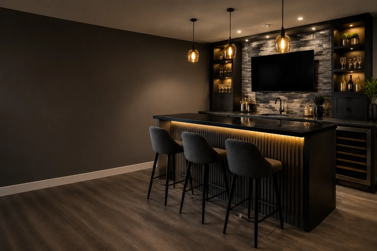 Wet Bar Development in Calgary